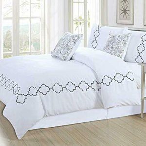 Vera Neumann Kenna 5 pcs Comforter Set, King Blush